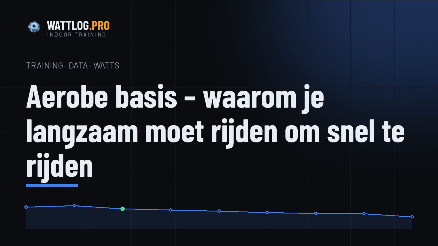 Aerobe basis — waarom je langzaam moet rijden om snel te rijden