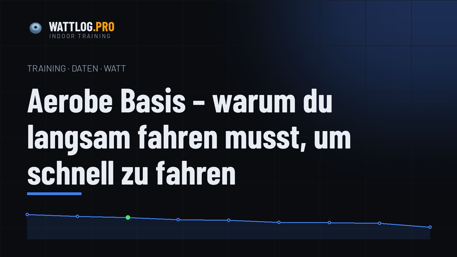 Aerobe Basis — warum du langsam fahren musst, um schnell zu fahren