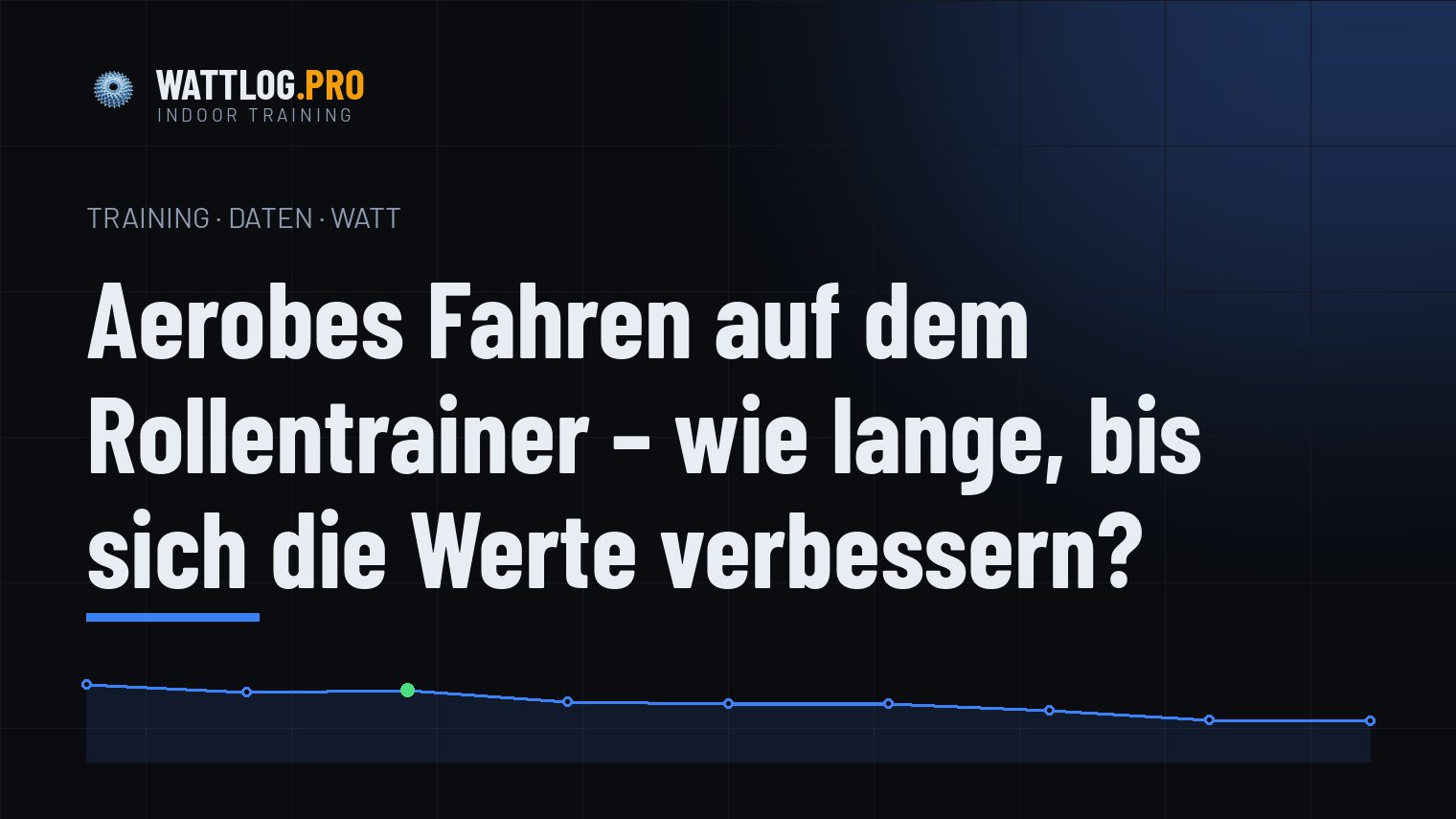 Aerobes Fahren auf dem Rollentrainer — wie lange, bis sich die Werte verbessern?