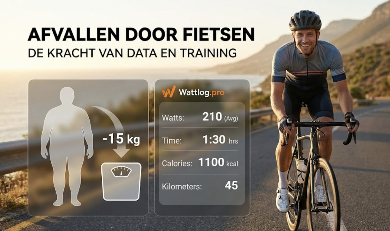 Afvallen door fietsen — realistische resultaten en trainingsplan