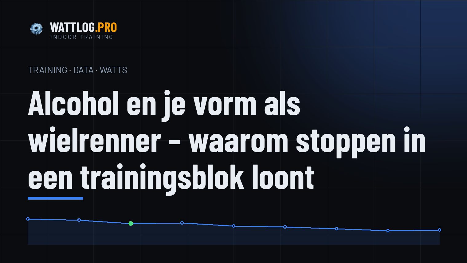 Alcohol en je vorm als wielrenner — waarom stoppen in een trainingsblok loont
