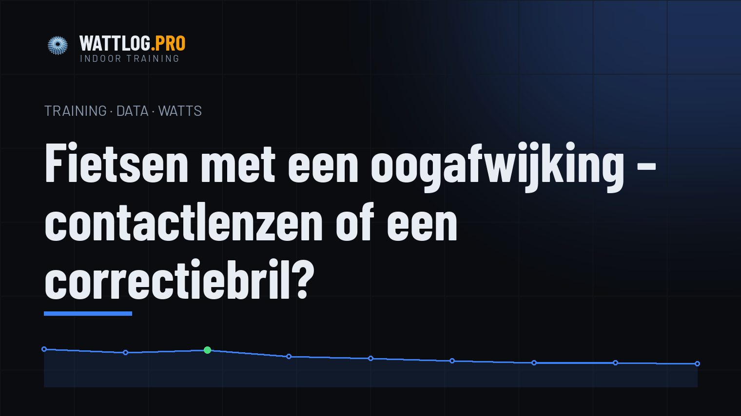 Fietsen met een oogafwijking — contactlenzen of een correctiebril?