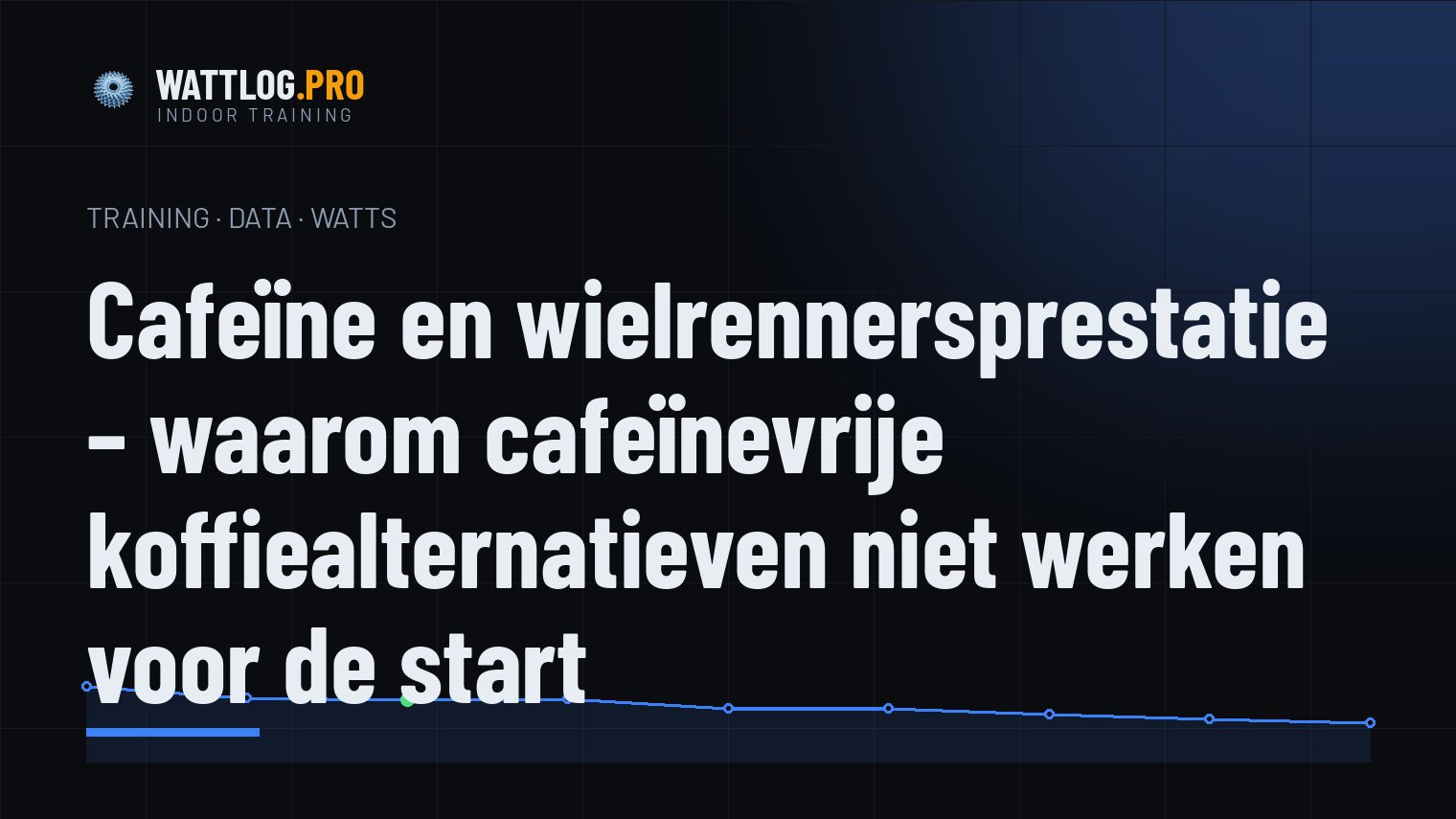 Cafeïne en wielrennersprestatie — waarom cafeïnevrije koffiealternatieven niet werken voor de start