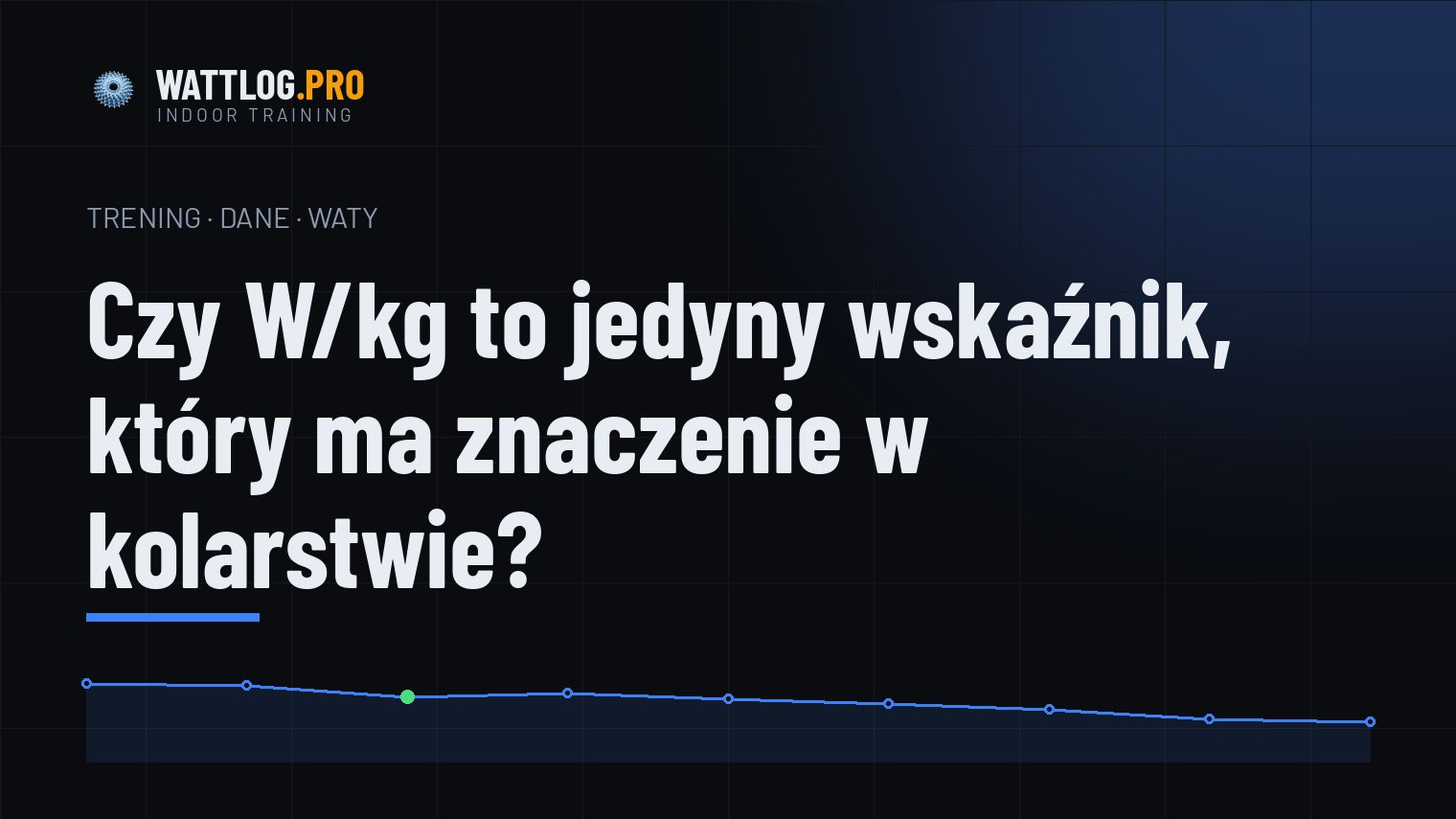 Czy W/kg to jedyny wskaźnik, który ma znaczenie w kolarstwie?
