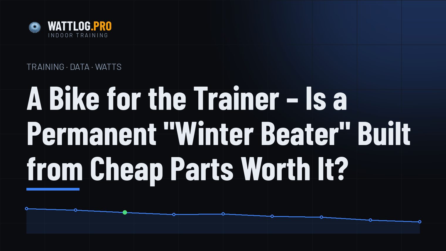 A Bike for the Trainer — Is a Permanent "Winter Beater" Built from Cheap Parts Worth It?