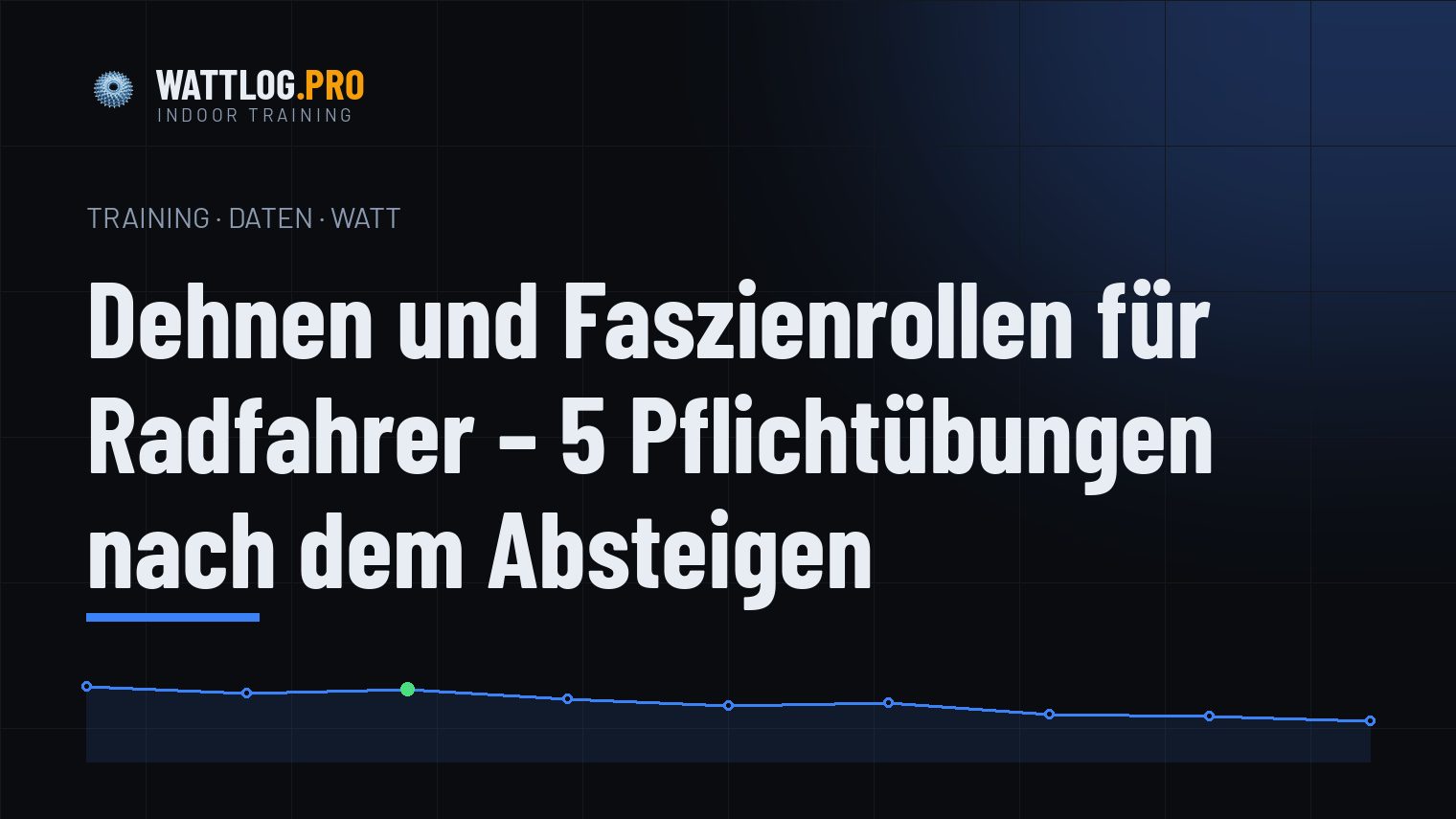 Dehnen und Faszienrollen für Radfahrer — 5 Pflichtübungen nach dem Absteigen