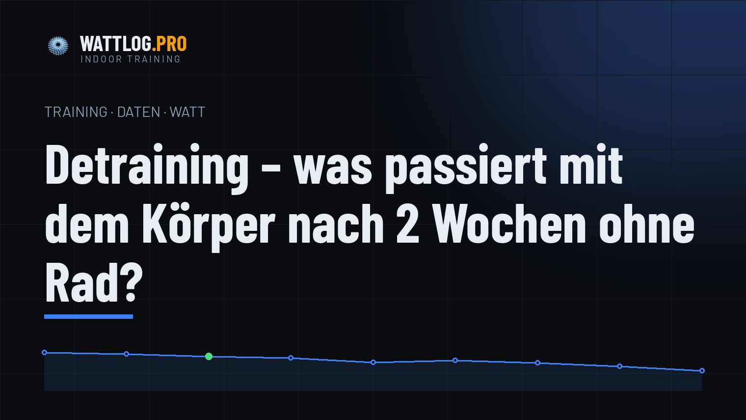 Detraining — was passiert mit dem Körper nach 2 Wochen ohne Rad?