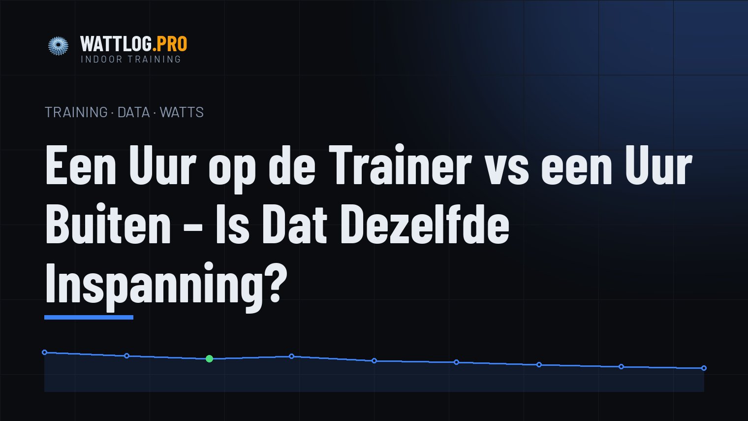 Een uur op de trainer vs een uur buiten — is dat dezelfde inspanning?