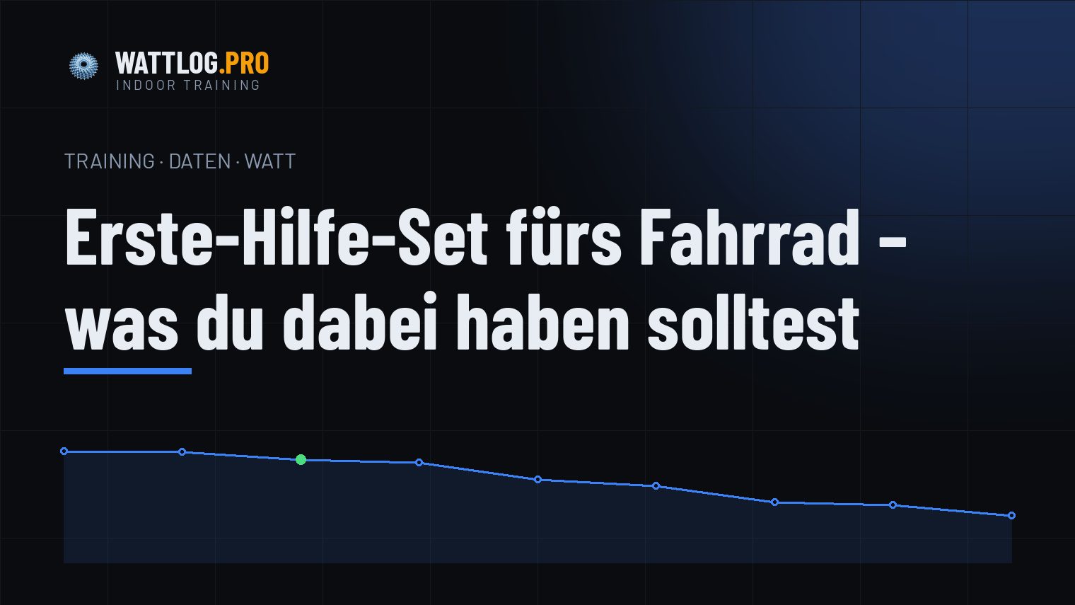 Erste-Hilfe-Set fürs Fahrrad — was du dabei haben solltest