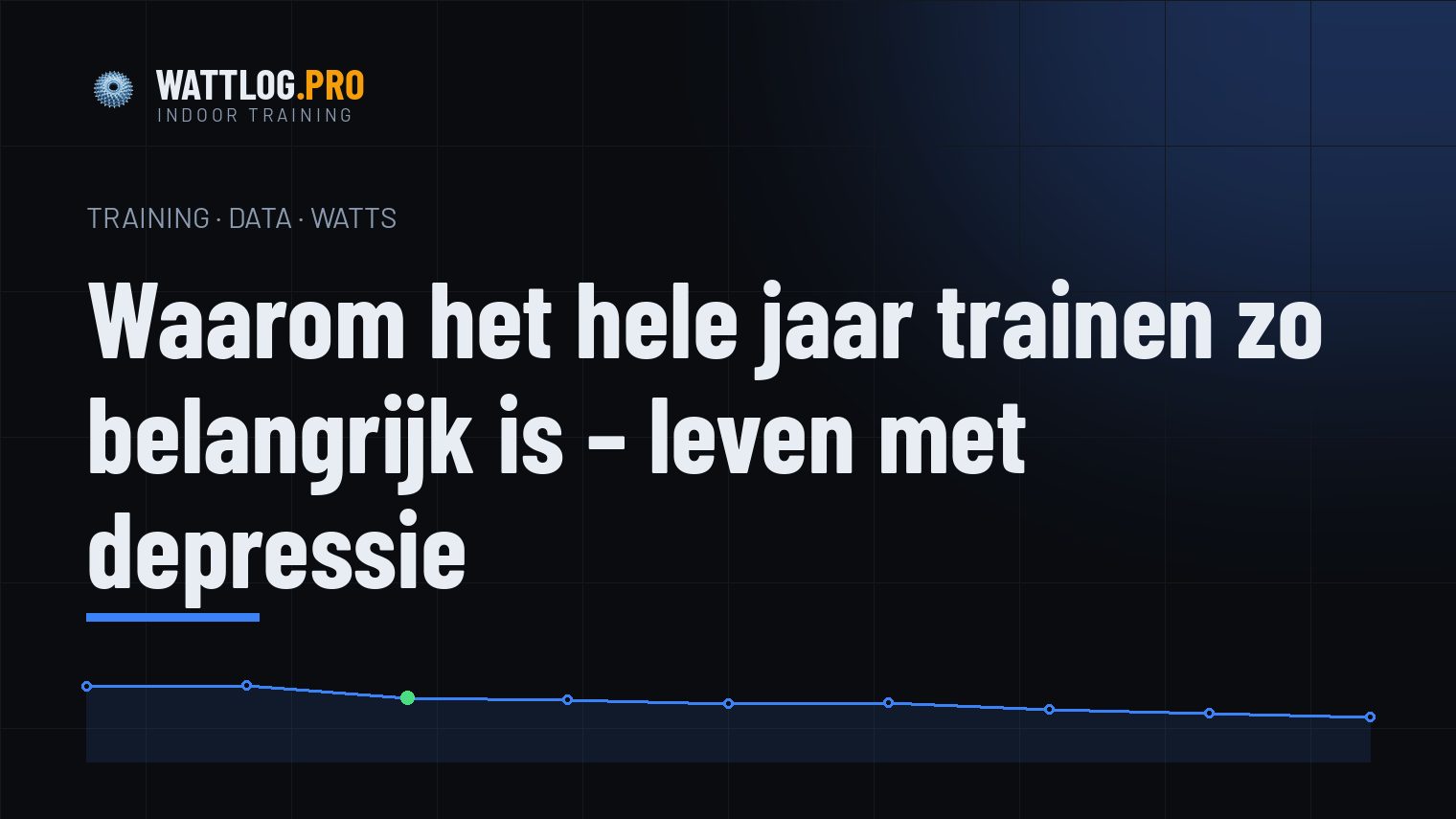 Waarom het hele jaar trainen zo belangrijk is — leven met depressie