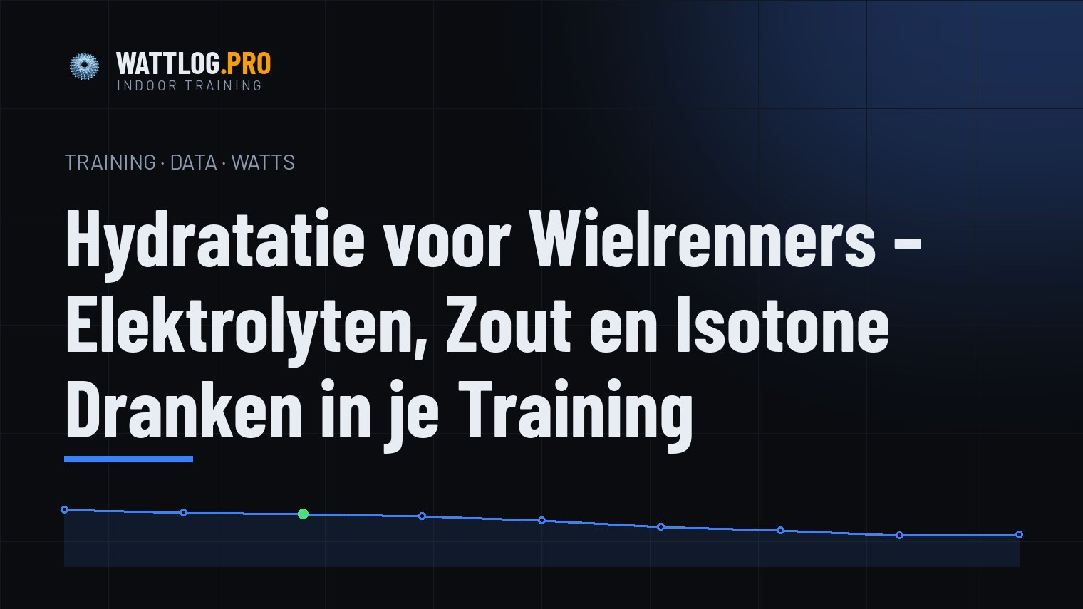 Hydratatie voor wielrenners — elektrolyten, zout en isotone dranken in je training