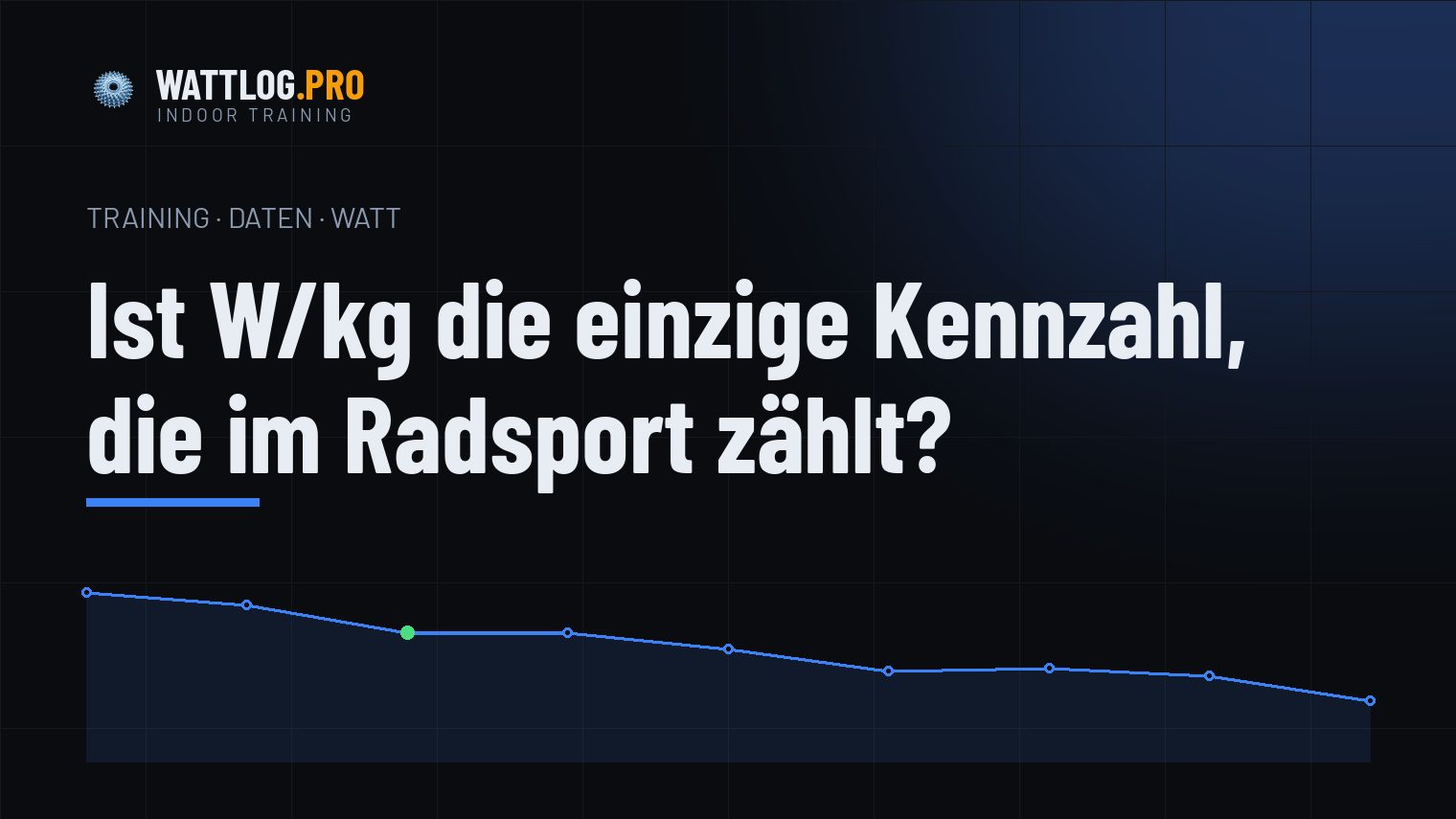 Ist W/kg die einzige Kennzahl, die im Radsport zählt?
