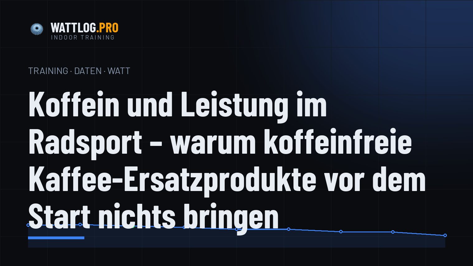 Koffein und Leistung im Radsport — warum koffeinfreie Kaffee-Ersatzprodukte vor dem Start nichts bringen