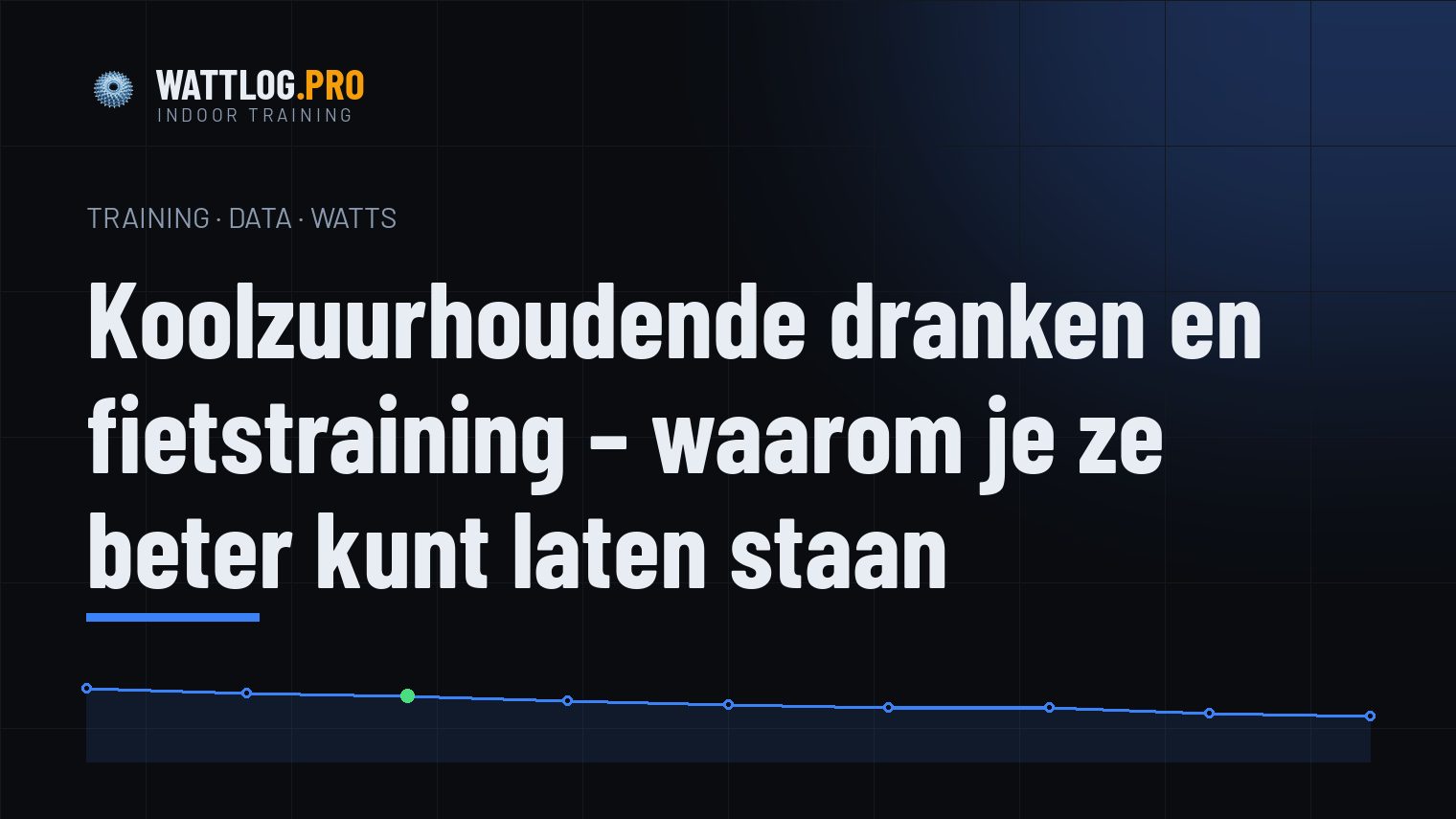 Koolzuurhoudende dranken en fietstraining — waarom je ze beter kunt laten staan