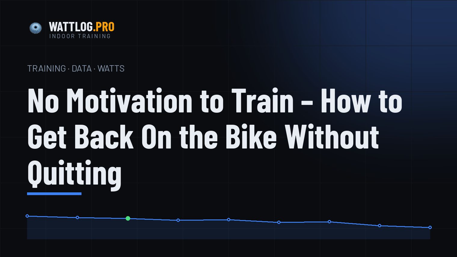 No Motivation to Train — How to Get Back On the Bike Without Quitting