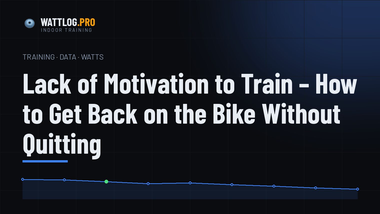 Lack of Motivation to Train — How to Get Back on the Bike Without Quitting