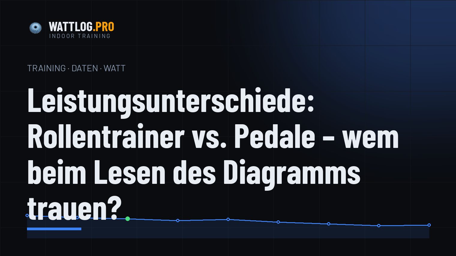 Leistungsunterschiede: Rollentrainer vs. Pedale — wem beim Lesen des Diagramms trauen?