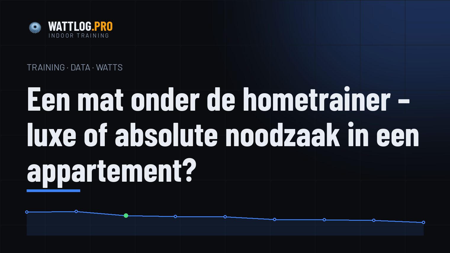 Een mat onder de hometrainer — luxe of absolute noodzaak in een appartement?