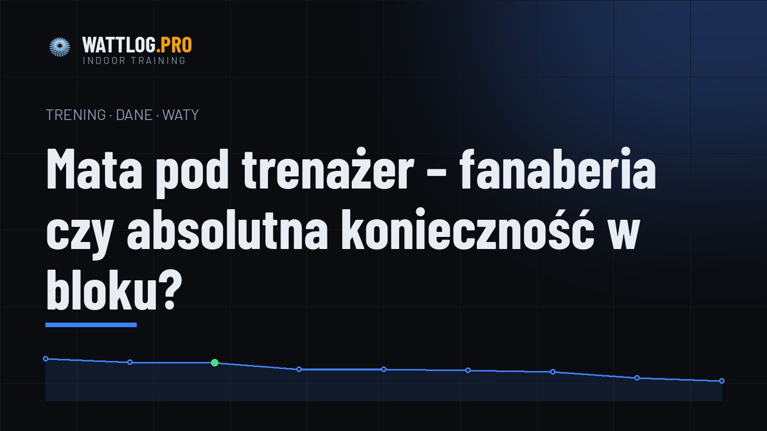 Mata pod trenażer — fanaberia czy absolutna konieczność w bloku?