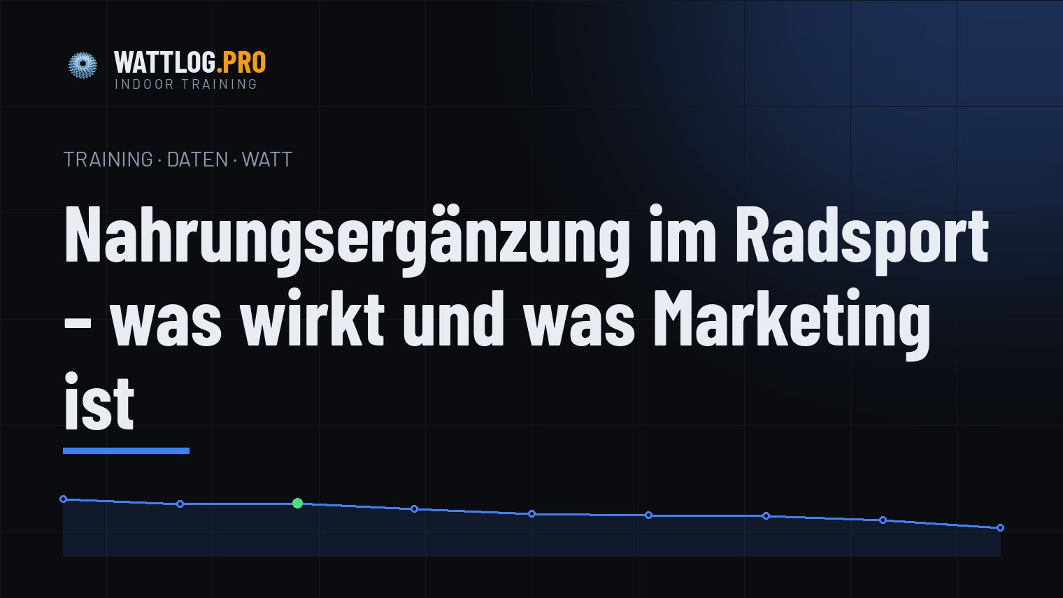 Nahrungsergänzung im Radsport — was wirkt und was Marketing ist