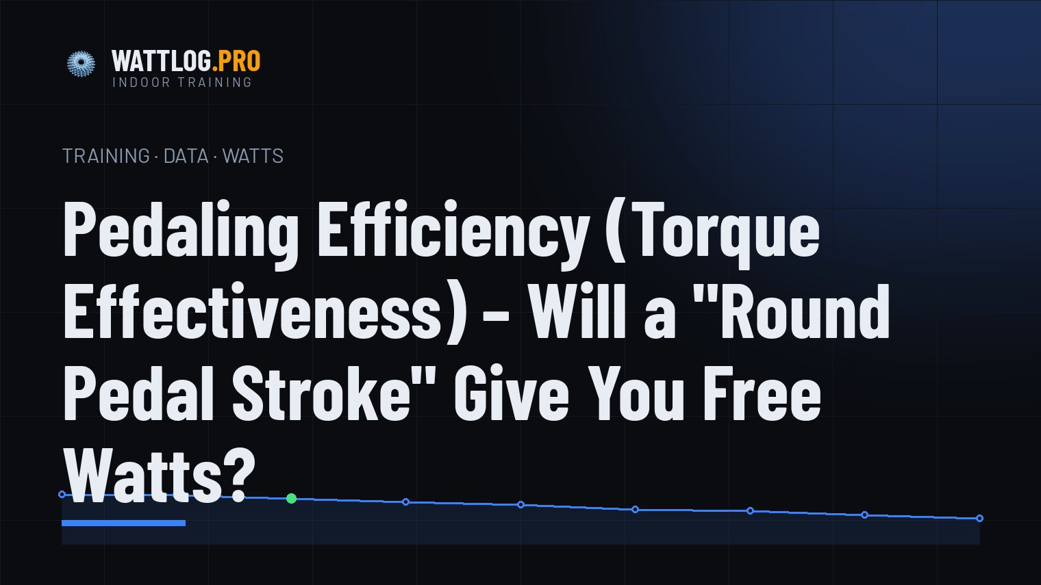Pedaling Efficiency (Torque Effectiveness) — Will a "Round Pedal Stroke" Give You Free Watts?