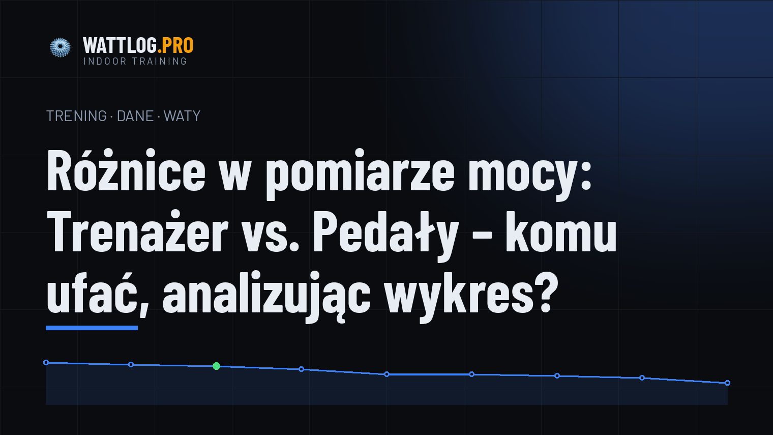 Różnice w pomiarze mocy: Trenażer vs. Pedały — komu ufać, analizując wykres?