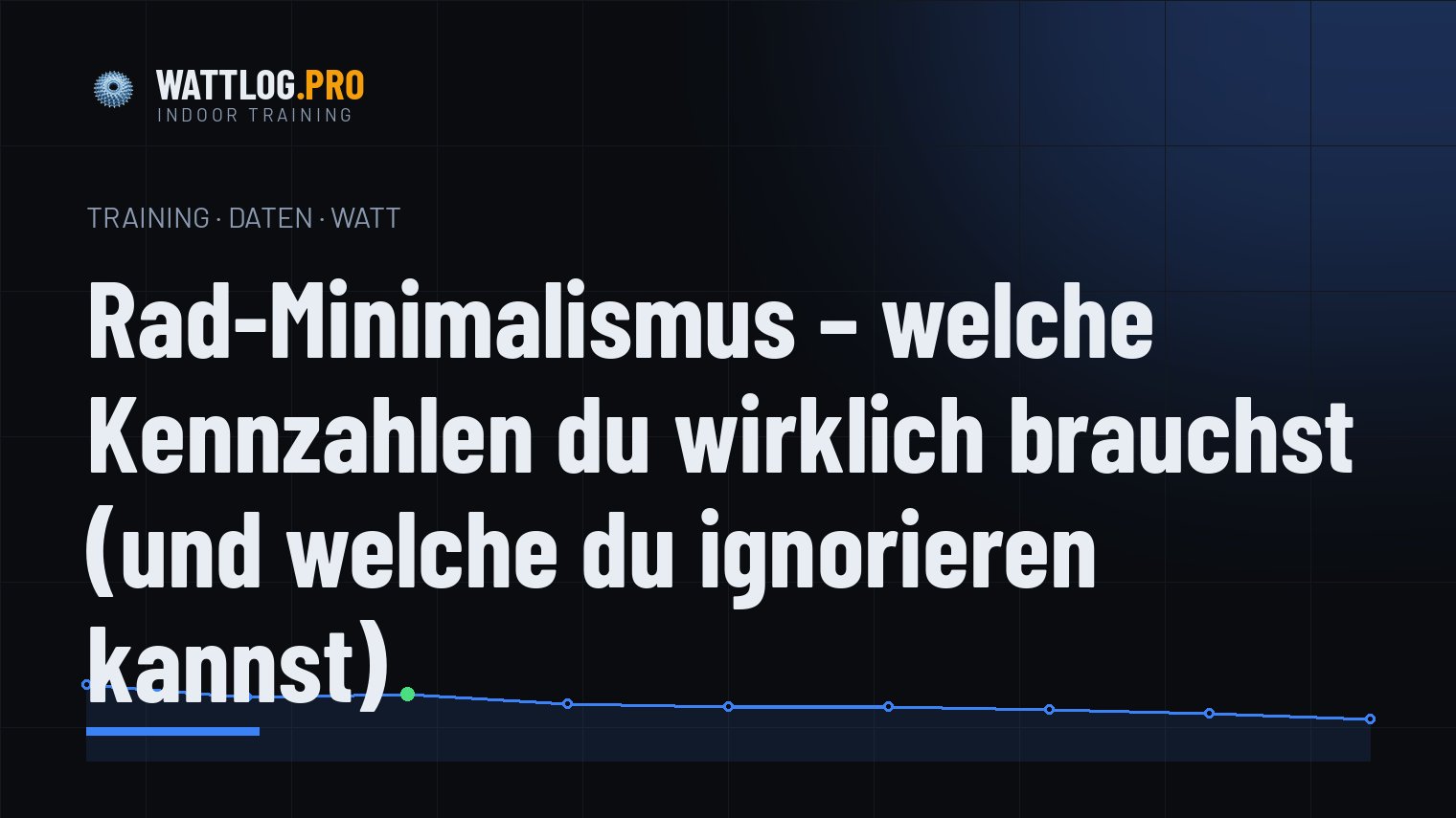 Rad-Minimalismus — welche Kennzahlen du wirklich brauchst