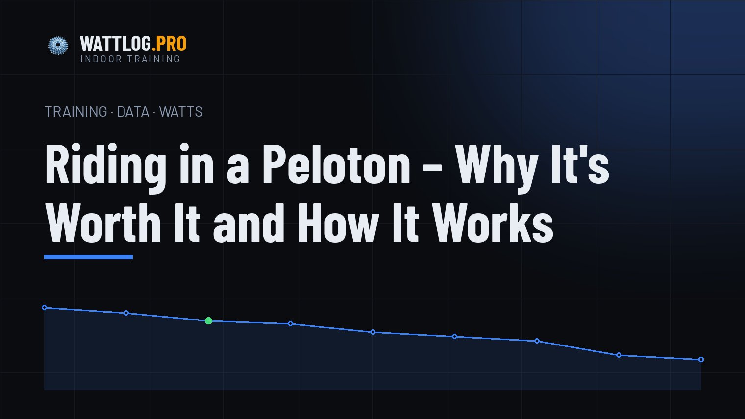 Riding in a peloton — why it's worth it and how it works