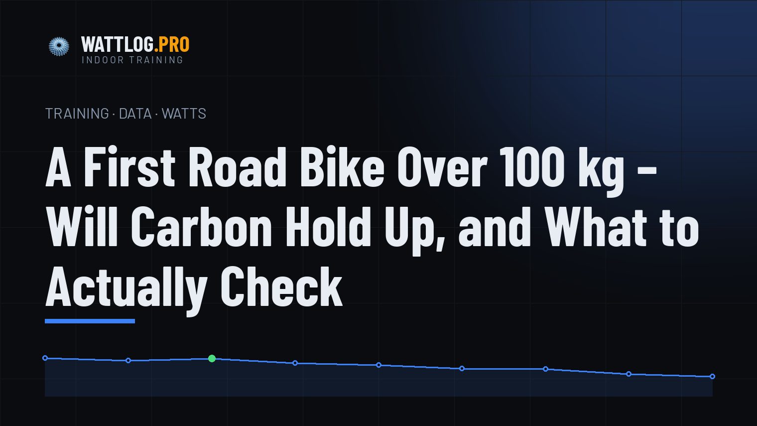 A First Road Bike Over 100 kg — Will Carbon Hold Up, and What to Actually Check