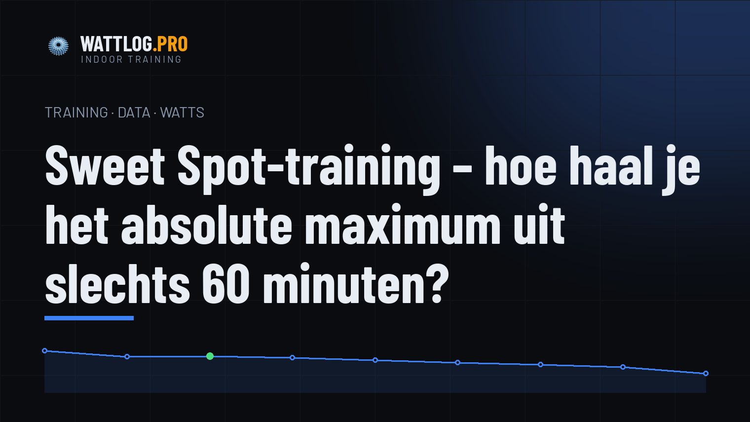 Sweet Spot-training — hoe haal je het absolute maximum uit slechts 60 minuten?