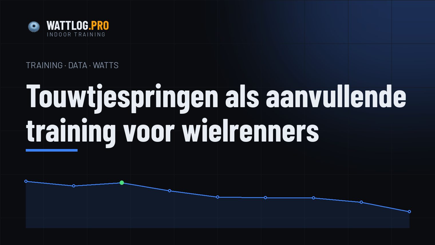 Touwtjespringen als aanvullende training voor wielrenners
