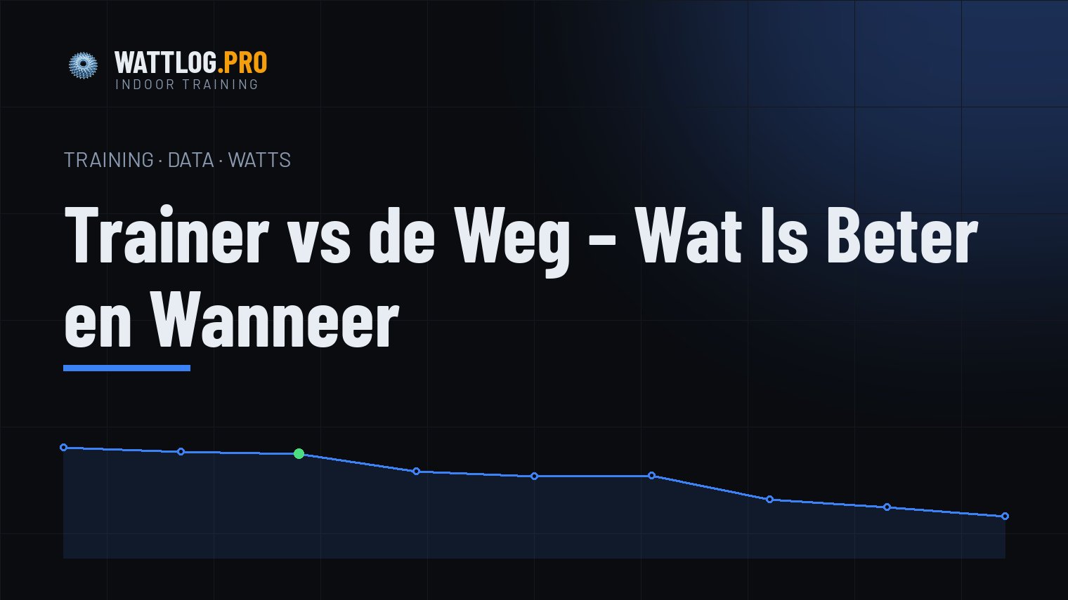 Trainer vs de weg — wat is beter en wanneer