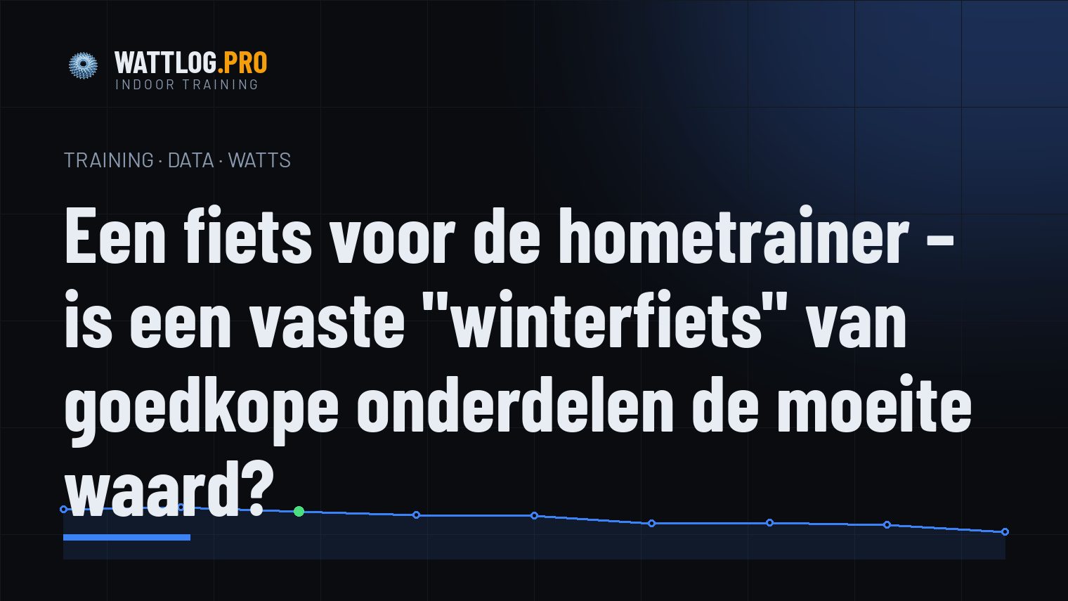 Een fiets voor de hometrainer — is een vaste "winterfiets" van goedkope onderdelen de moeite waard?